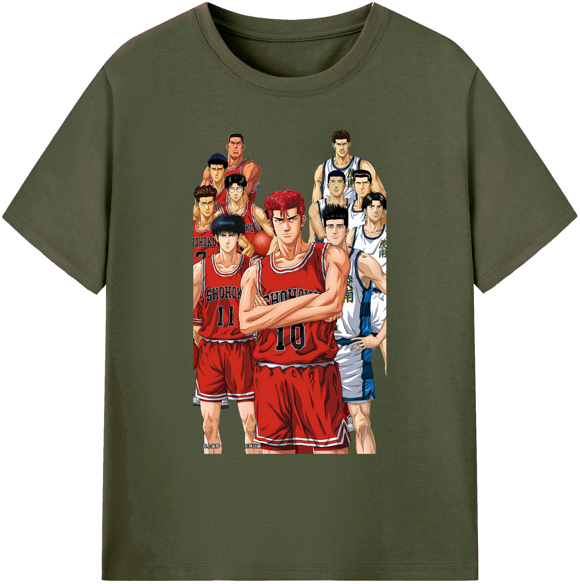 （画像用） SLAM DUNK／スラムダンク 綿100％ メンズ半袖Tシャツ｜肌触りやわらか＆通気性